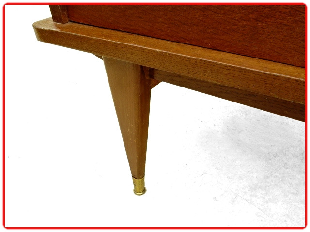 commode vintage bois clair