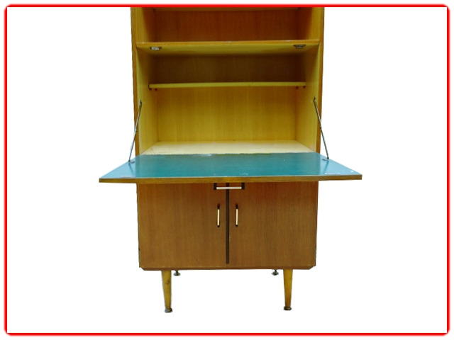 secretaire vintage bois clair