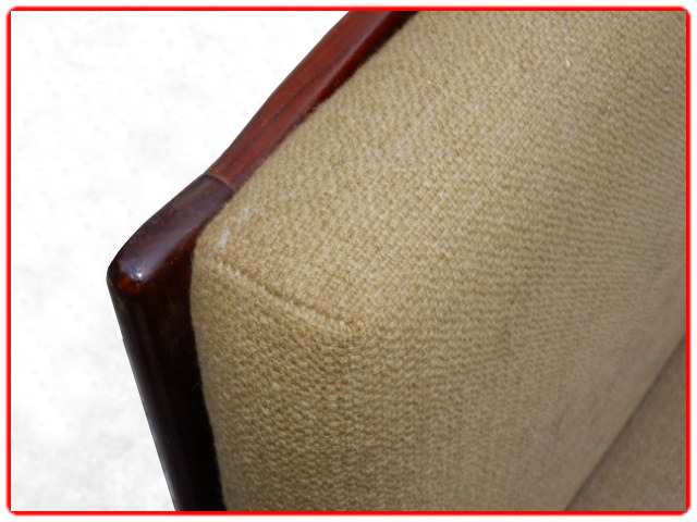 fauteuil en teck scandinave design 1950