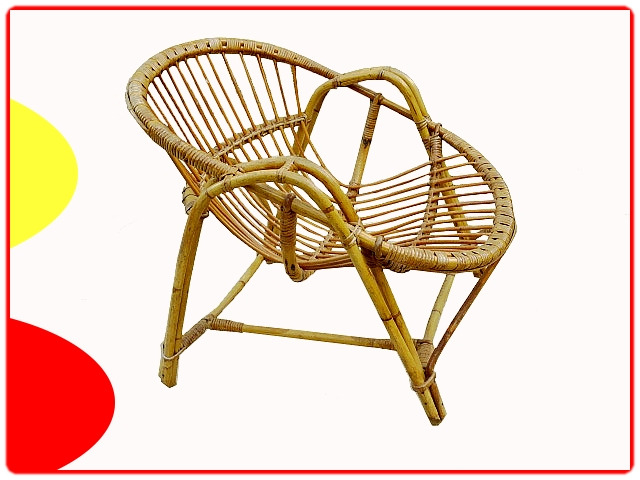 fauteuil rotin ancien