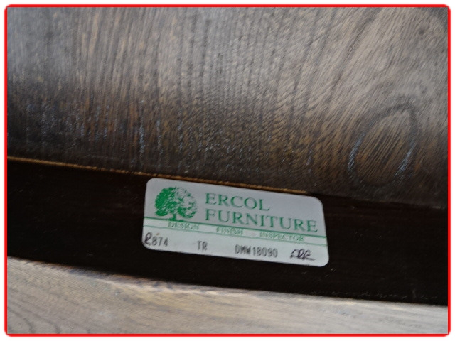 Table basse Ercol vintage 1960