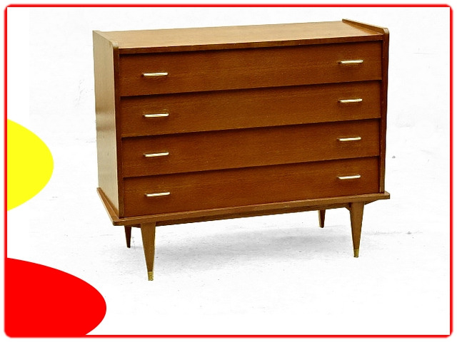 commode vintage d'occasion rénovée années 1960