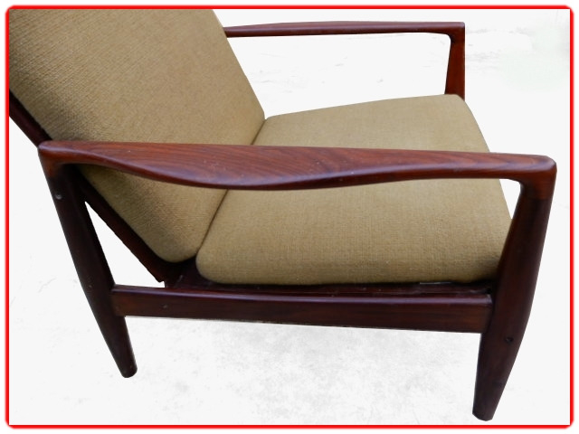 fauteuil scandinave en teck design