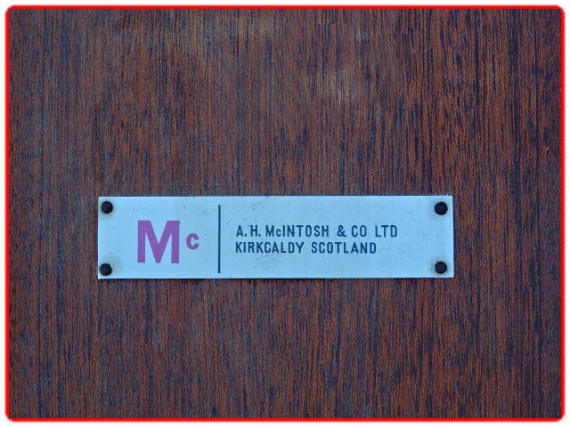 Estampille McIntosh table teck vintage scandinave1960