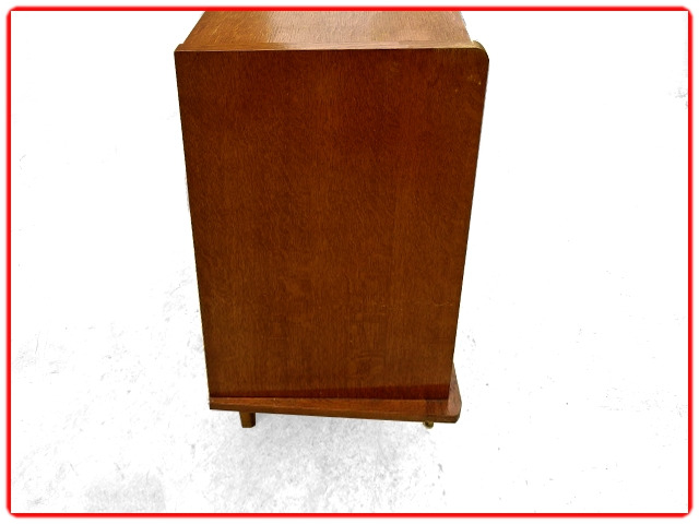 commode vintage bois clair