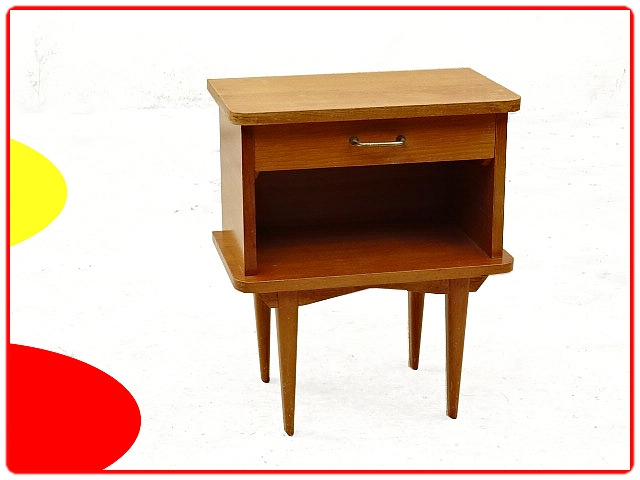 Table de chevet 1970 avec tiroir et niche