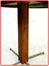 table de repas Jorge Zalszupin brésilienne en jacaranda