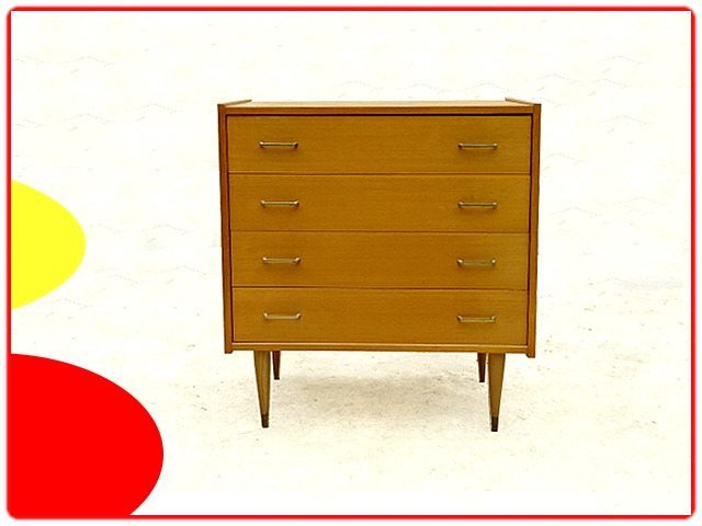 Commode vintage bois doré 1970