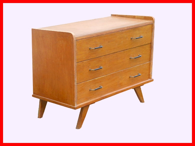 commode bois massif vintage