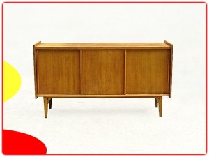 Enfilade française vintage 1950 bois massif