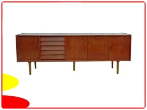 Grande enfilade en teck scandinave 1960