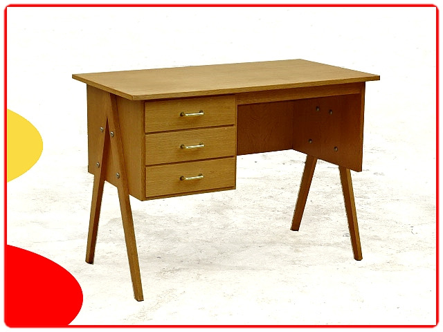 Bureau vintage pieds compas d'occasion