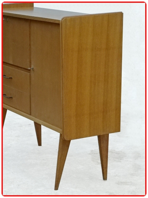 Buffet vintage bois 1950