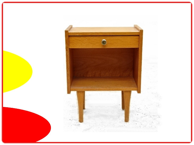chevet vintage d'occasion bois clair