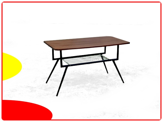 table vintage rétro 1960 bois et métal