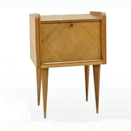 TABLE DE CHEVET BOIS MASSIF VINTAGE 1950