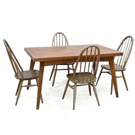 table à manger extensible vintage