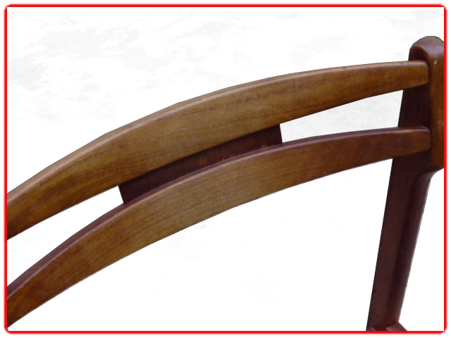 Chaises danoises teck samcom b-n estampillées 1960