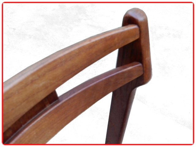 Chaises danoises b-n teck 1960