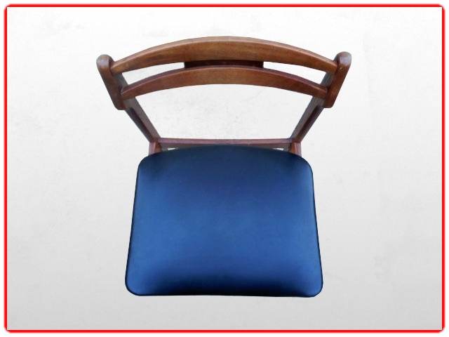 Chaises danoises B et N teck 1960