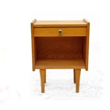 Chevet vintage 1960 Bois clair