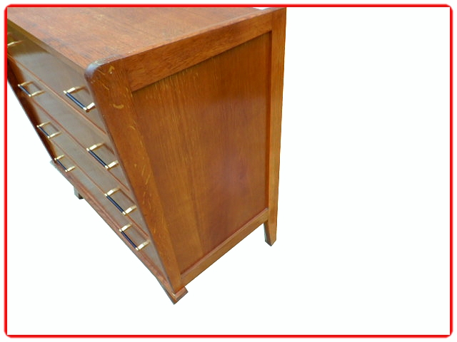 Commode vintage bois miel ambré