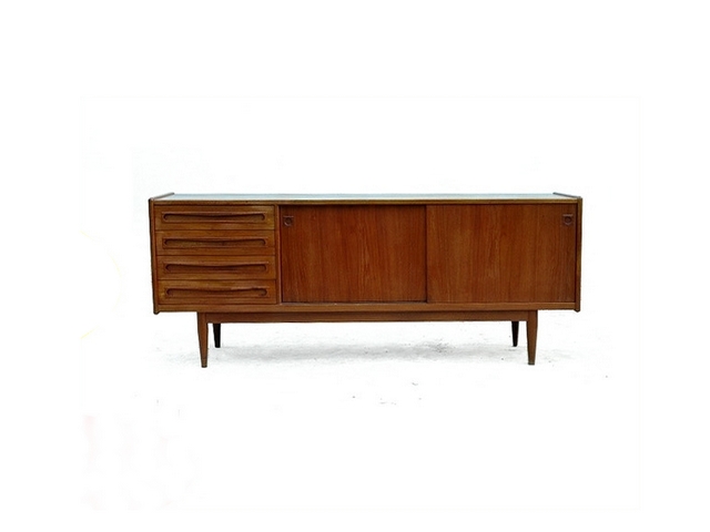 Enfilade Johannes Andersen danoise en teck 1950 Vendu