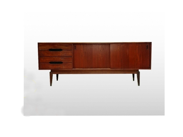 Enfilade scandinave en teck vintage 1960