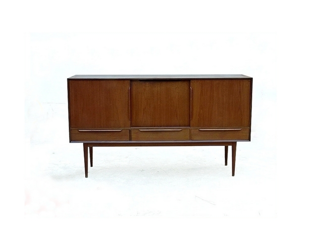 Enfilade scandinave teck 1950 Samcom Danemark estampillée