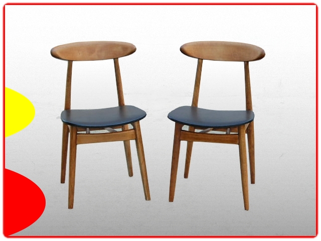 chaises Thonet vintage 1950