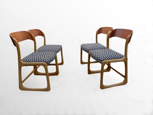 Chaises Baumann Traineaux vintage