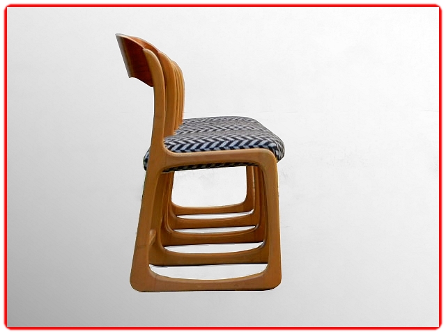 Chaises Baumann Traineaux 1950