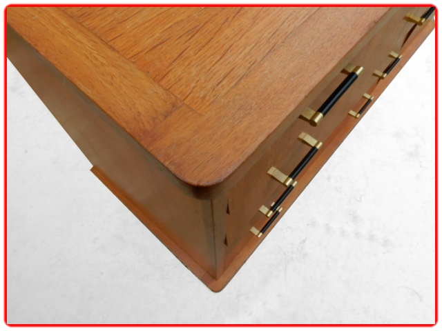 Buffet bois massif clair vintage 1950