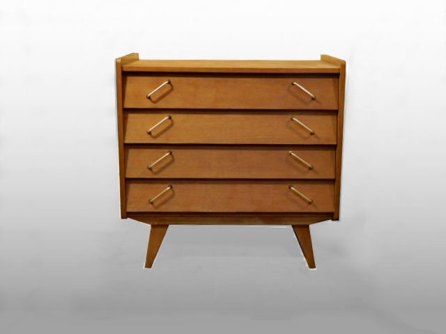 Commode vintage bois clair vendu