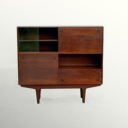 Enfilade Sven Ellakaer teck Danemark Buffet haut 1960