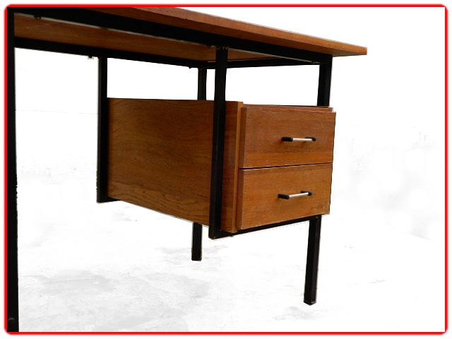 Bureau moderniste bois métal