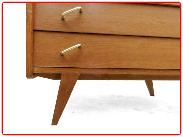 Commode vintage pieds compas