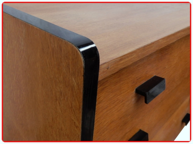 Commode vintage chêne doré