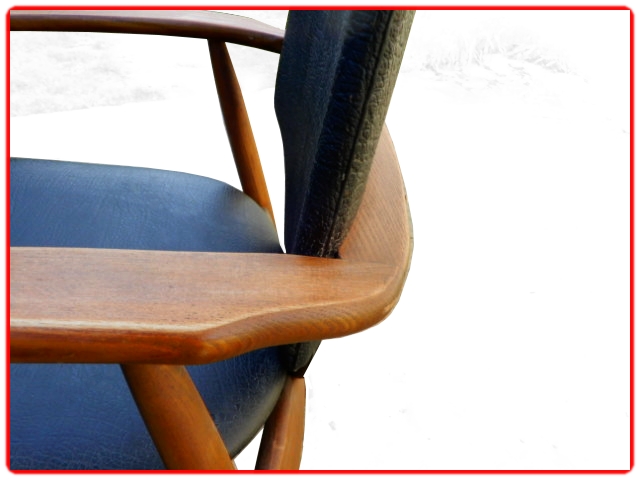 Fauteuil scandinave en teck