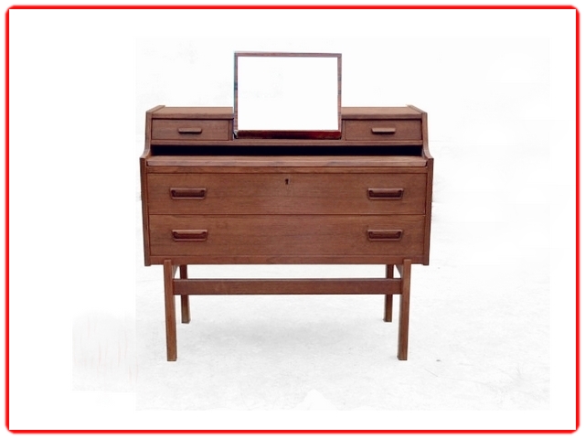 Commode secrétaire Arne Wahl Iversen danoise teck 1960
