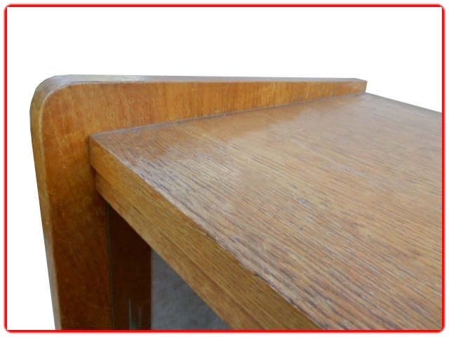 Secrétaire vintage bois clair massif 1950