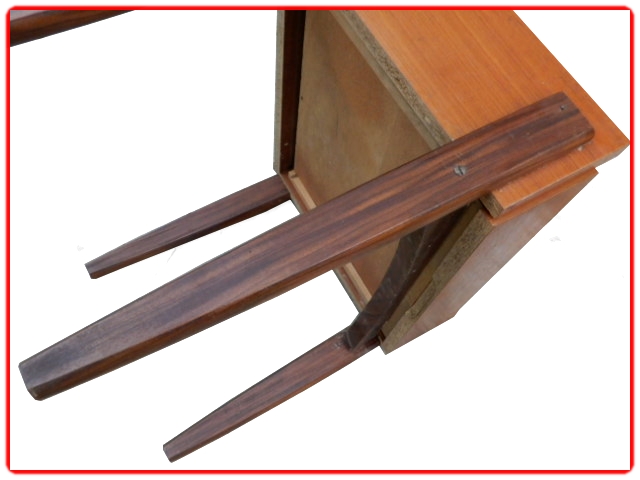 Table chevet vintage scandinave teck