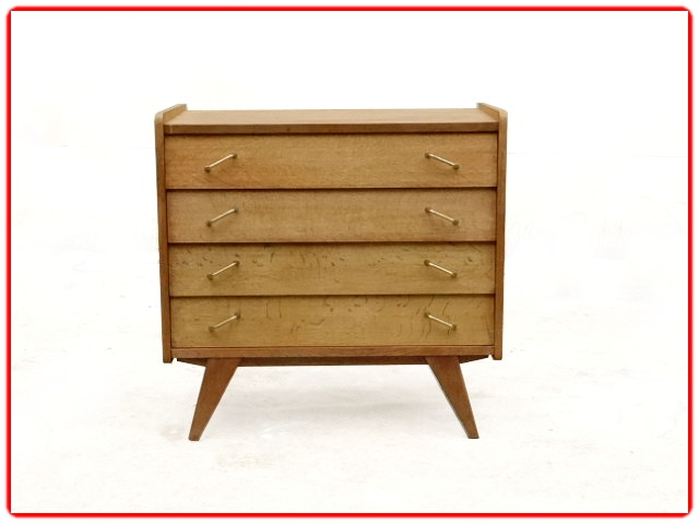 Commode vintage pieds compas