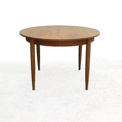 Table ronde de salle à manger vintage scandinave années 60 – Vendu