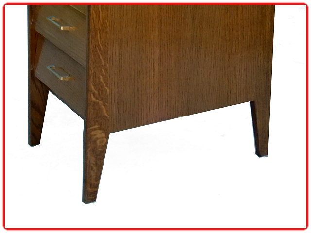 Bureau vintage chêne 1970