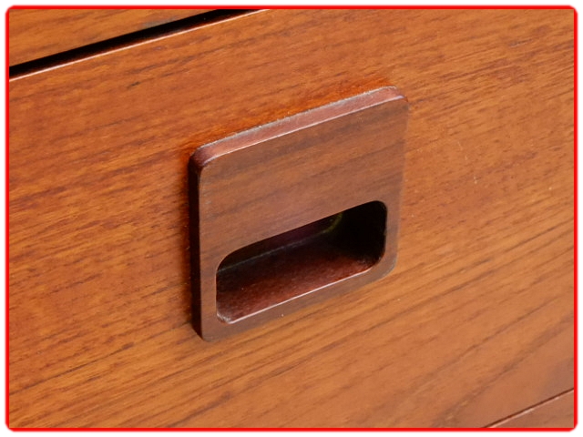 coiffeuse commode teck massif scandinave