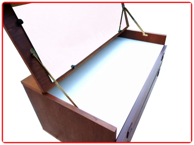 Coiffeuse scandinave en teck vintage