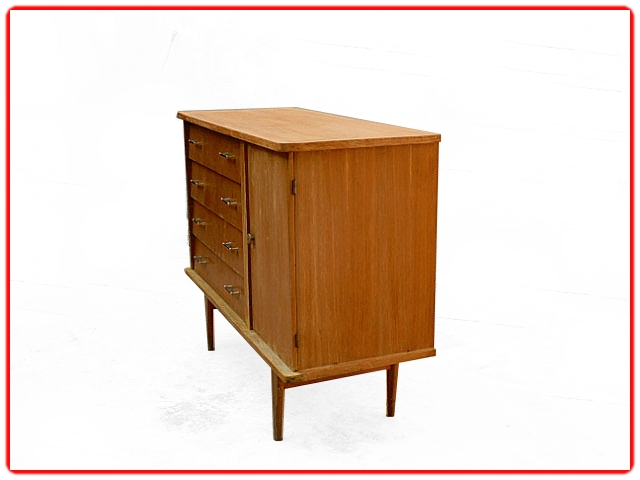 Commode vintage 1950 bois clair
