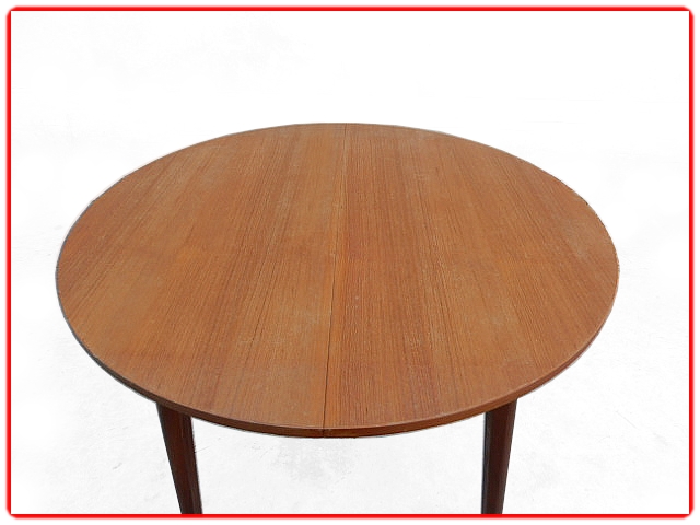 table de repas à rallonge scandinave 1950 teck