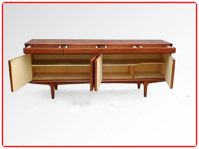 Enfilade en teck design scandinave 1960